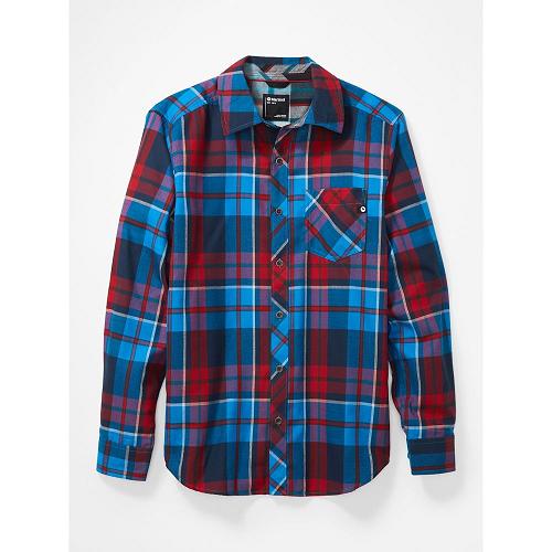 Marmot Anderson Shirts For Mens Blue THR701659